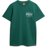 Superdry Herren T-Shirt Classic VI Heritage Chest Tee Gr. XXXL, bengreen marl - 81461812-XXXL