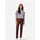Ricano Donna Damen, Lederhose in Biker-Optik (Slim Fit/Regular Waist) – echtes (Premium) Ziegen Leder brombeer, L, - L