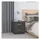vidaXL Nachtschrank Grau 40 x 34 x 45 cm Massivholz Kiefer