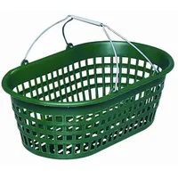 FP Gartenkorb 15 kg oval grün Mit Draht-klappbügel