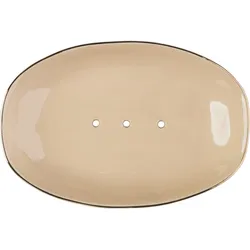 KLAR Flat Beige Seifenschale Beige 1 Stück