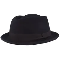 Breiter Filzhut blau M