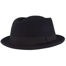 Breiter Filzhut blau M