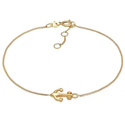 Elli PREMIUM Anker Maritim Ocean Skipper 585er Gelbgold Armbänder & Armreife   Damen 