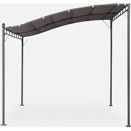sweeek Wand-Pergola 3 x 2,5 m grau
