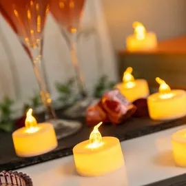 InnovaGoods LED-Teelicht-Set Romandle 12 St. weiß