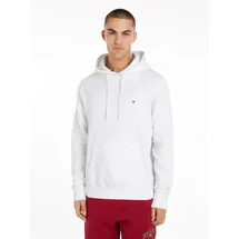 Tommy Hilfiger Hoodie TOMMY HILFIGER "ESSENTIAL FLEECE HOODY", Herren, Gr. 3XL, weiß, Sweatware, Obermaterial: 60% Baumwolle, 40% Polyester, Sweatshirts Hoodie