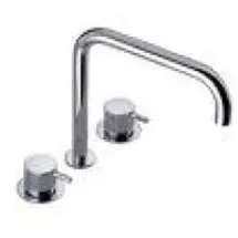 Vola Dreiloch-Zweigriffmischer KV4, chrom hochglanz, KV4-16
