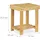Relaxdays Fußbank Bambus 25 x 34 x 31 cm Braun