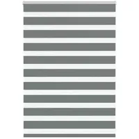 VidaXL Zebrarollo Dunkelgrau 100x100 cm Stoffbreite 95,9 cm Polyester
