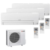 MITSUBISHI Multisplit Basic Klimaanlage 2x HR25 + HR35 2x 2,5+3,5kW R32 A++/A+