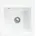 Villeroy & Boch Subway 50 S stone white + Handbetätigung + Lochbohrung 3