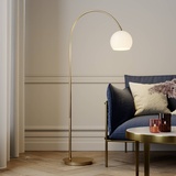 Lindby Cynthia Stehleuchte Opal/Brass (9624574)