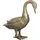FineBuy Deko Gans Gold 46 cm Aluminium Statue Wohndeko Dekoration