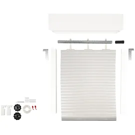 Schellenberg Aufsatzrollladen-Set für Fenster, 80 x 100 cm, weiß/grau