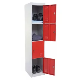 Mendler Schließfach Boston T163 180 x 38 x 45 cm rot