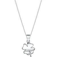 Kette mit Anhänger FIRETTI "Schmuck Geschenk Silber 925 Halsschmuck Halskette Panzerkette Glück", silber (silberfarben, kristallweiß), Halsketten, Damen, Silber 925 (Sterlingsilber), L: 42 B: 1,1mm, mit Zirkonia (synth.), B:1,1mm