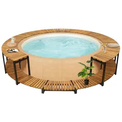 vidaXL Whirlpool-Verkleidung 273x53 cm Akazie Massivholz