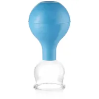 pulox Schröpfglas aus Echtglas blau 1 St