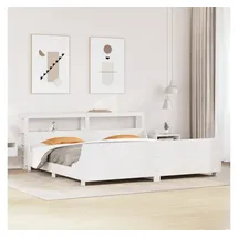 vidaXL Massivholzbett 180 x 200 cm Weiß