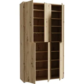 Forte Alice Springs Schuhschrank 109,2 x 34,9 x 191,9 cm beige