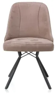 Habufa Eefje Stuhl Microfaser Taupe