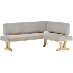 Woodford Eckbank  massiv  ¦ grau ¦ Maße (cm): H: 92