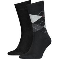 Tommy Hilfiger Karo-Herrensocken (2er-Pack)