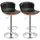 Homcom Barhocker 46 x 53,5 x 85-106 cm Schwarz