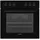 Telefunken ECHS65A-B2 Einbauherd-Set | Elektro-Herd-Kochfeld-Kombi | Backofen & Glaskeramik-Kochfeld | Hot Air Shield | Schwarz