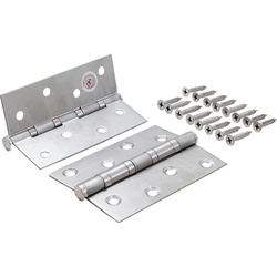 BGS DIY 80907 Satz Scharniere Edelstahl 100 x 40mm