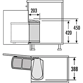 HAILO Duo 8 l Schwarz