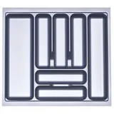 SOTech Orga-Box Besteckeinsatz 51,9 x 5,5 x 47,3 cm Kunststoff silber