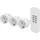 Unitec Design Funkfernschalter 3+1 mini rund 3 Steckdosen + 1 Fernbedienung