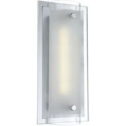 LED Wandleuchte Wandlampe Wandspot Chrom Metall Spiegelrand Schlafzimmer Küche