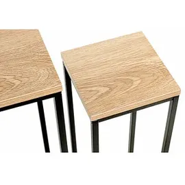 Haku-Möbel Pflanzenständer-Set Watford 2er Set  Holz Eiche