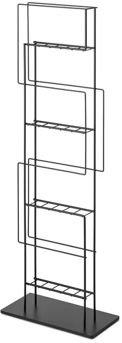 Standzeitungshalter Revue Schönbuch schwarz, Designer Anna-Maria Nilsson, 131x46x23 cm