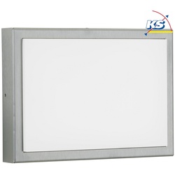 Albert Outdoor LED Wand- und Deckenleuchte Typ Nr. 6355, IP44, 25 x 18cm, 16W 3000K 1600lm, Edelstahl ALB-696355