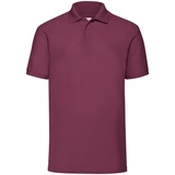 FRUIT OF THE LOOM 65/35 Polo Herren Poloshirt in versch. Farben und Größen, burgund, S