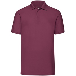 FRUIT OF THE LOOM 65/35 Polo Herren Poloshirt in versch. Farben und Größen, burgund, S