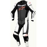 Alpinestars GP Force Lurv, Lederkombi 2tlg. perforiert - Schwarz/Weiß/Neon-Rot - 52