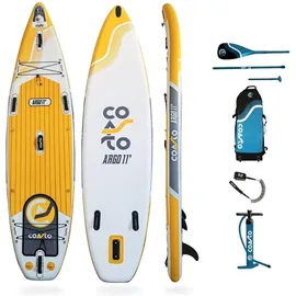 Coasto Argo SUP Board 335 x 84 x 15 cm weiß/gelb