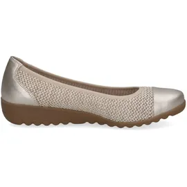 CAPRICE Ballerinas flach, Weiß (Offwhite Comb), 40