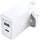 Vention UK-Netzladegerät mit 2 Anschlüssen USB-A und USB-C (18W/20W) Schnellladegerät Weiß
