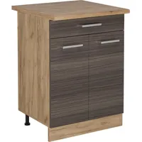 Vicco Küchenunterschrank R-Line, Edelgrau, 60 cm mit Schublade, AP