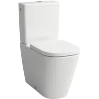 Laufen Meda Stand-WC-Kombination mit WC-Sitz Weiß matt spülrandlos