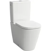 Laufen Meda Stand-WC-Kombination mit WC-Sitz Weiß matt spülrandlos