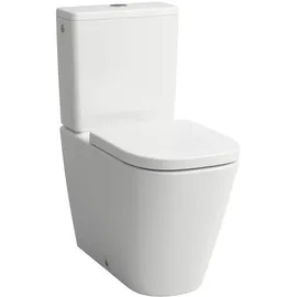 Laufen Meda Stand-WC-Kombination mit WC-Sitz Weiß matt spülrandlos