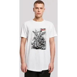 T-Shirt F4NT4STIC "Marvel Superhelden Avengers Assemble Team Sketch'", Herren, Gr. XXL, weiß, Obermaterial: 100% Baumwolle, casual, regular fit, Rundhals, Kurzarm ohne Bündchen, Shirts, Print