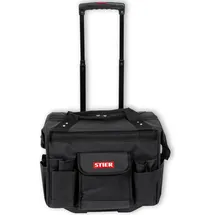 Stier Werkzeugtrolley Premium+ leer schwarz 19 Fächer